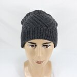 Chunky Knitted Hat Supplier - HZM-25251 Thick Warm Autumn Chunky