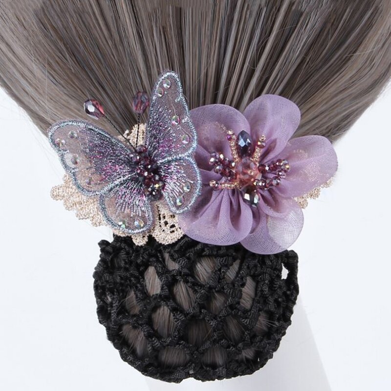 Hair Clip Supplier - HZM-61213 Flower Hair Bun Clip Cover