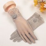 Lace Gloves Supplier - HZS-25039 Flower Pearl Wedding Party