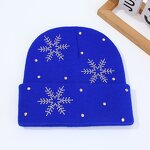 Snowflake Beanie Manufacturer - HZM-25623 Best-selling Diamond-studded