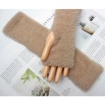 Fur Gloves Manufacturer - HZS-25048 Winter Fashionable Long