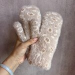 Mittens Supplier - HZM-61207 Fuzzy for Women Faux Fur