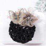 Hair Clip Supplier - HZM-61213 Flower Hair Bun Clip Cover