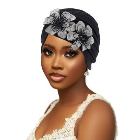 Bonnet Manufacturer - HZM-25634 Hot Sale Soft Flower Knot