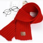 Korean Children's Scarf Manufacturer - HZW-10007 Pure Color Leather