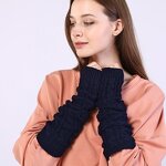 Arm Warmers Manufacturer - HZS-25054 Women's Acrylic Knit