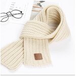 Korean Children's Scarf Manufacturer - HZW-10007 Pure Color Leather