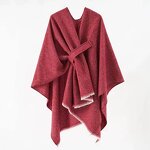 Cashmere Cape Supplier - HZW-24047 Elegant Winter Women