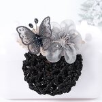 Hair Clip Supplier - HZM-61213 Flower Hair Bun Clip Cover