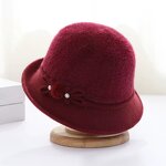Ladies Bucket Hat Supplier - HZM-61103 Vintage Cloche Fedora