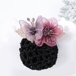 Hair Clip Supplier - HZM-61213 Flower Hair Bun Clip Cover