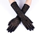 Sun Gloves Manufacturer - HZS-25052 Fashion Black Lace Print