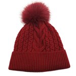 Fleece Knitted Hat Supplier - HZM-25644 Winter Thickened Pom-Poms