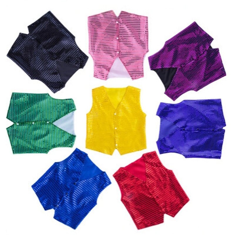 Sequin Vest Manufacturer - HZO-25064 Shiny Dance for Kid