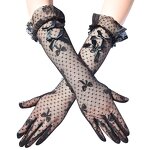 Summer Gloves Manufacturer - HZS-25057 Bridal with Black Lace