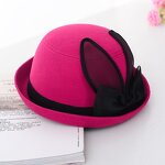 Wool Cloche Supplier - HZM-60901 Women's Gatsby with Rabbit