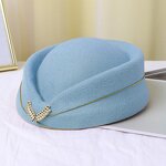 Flight Attendant Hat Manufacturer - HZM-60859 Stewardess Beret