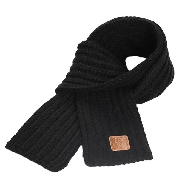 Korean Children's Scarf Manufacturer - HZW-10007 Pure Color Leather