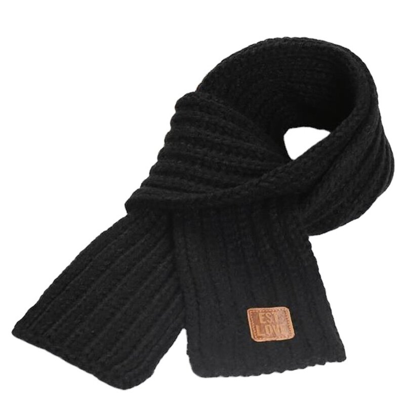 Korean Children's Scarf Manufacturer - HZW-10007 Pure Color Leather