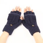 Winter Mittens Supplier - HZS-25053 Ladies Ribbed Fluffy Cover
