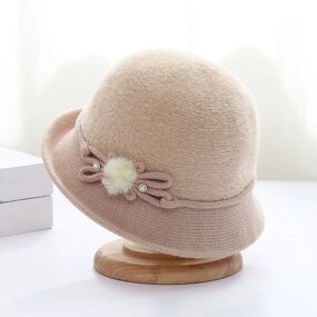 Ladies Bucket Hat Supplier - HZM-61103 Vintage Cloche Fedora