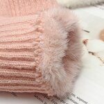 Winter Plush Gloves Supplier - HZS-25049 Women's Warm Knitted