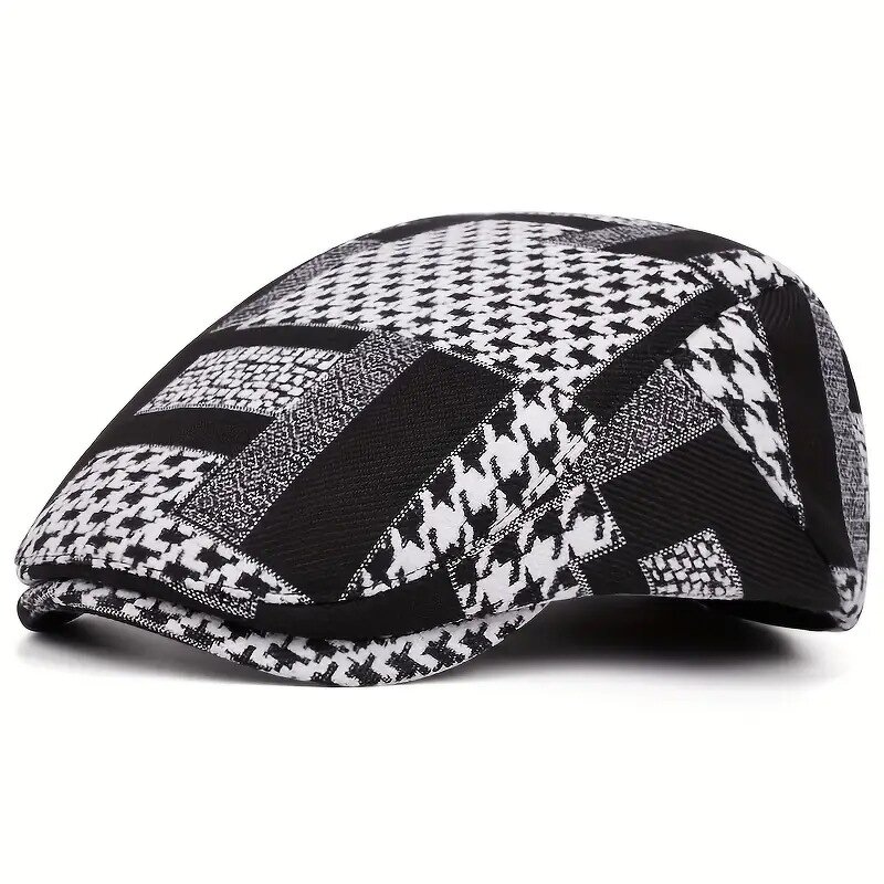 Flat Top Ivy Cap Supplier - HZM-25561 Retro Print Literary