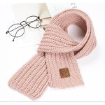 Korean Children's Scarf Manufacturer - HZW-10007 Pure Color Leather