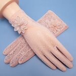 Lace Gloves Supplier - HZS-25039 Flower Pearl Wedding Party