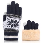 Touchscreen Gloves Manufacturer - HZS-25045 Warm Fleece Lined