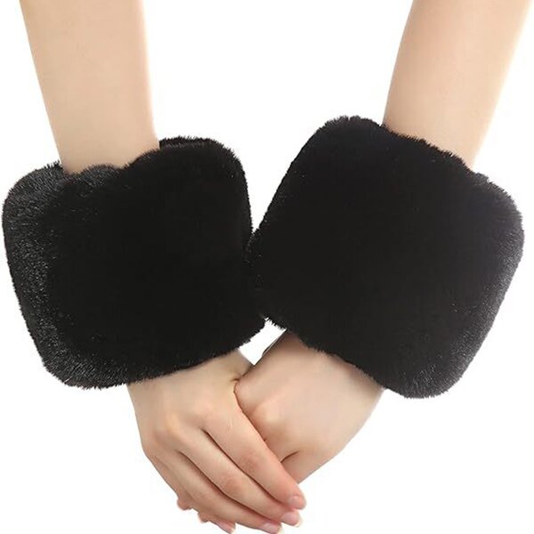 Wrist Cuffs Supplier - HZO-25138 Factory Fur Warmer Arm