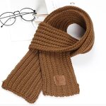 Korean Children's Scarf Manufacturer - HZW-10007 Pure Color Leather