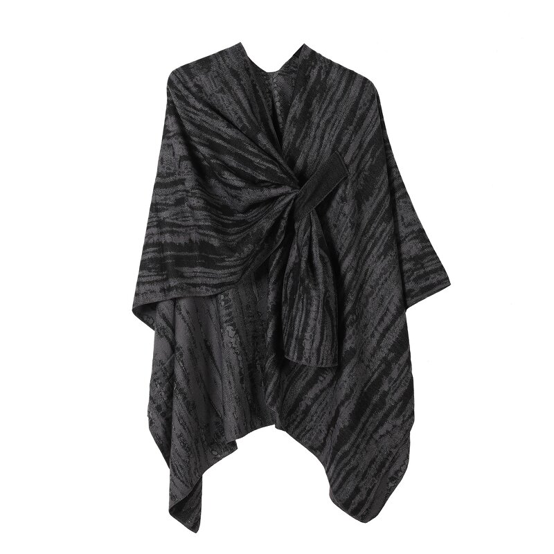 Women Poncho Supplier - HZW-25060 Fashion Reversible Oversized