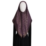 Hijab Scarf Manufacturer - HZW-25101 Polyester Satin Leopard