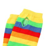 Rainbow Gloves Manufacturer - HZS-25038 Striped Elbow Fingerless
