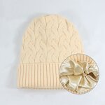 Cashmere Toque Supplier - HZM-23405 Satin Lined Winter Hats