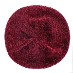 Knitted Beret Manufacturer - HZM-22355 Chenille Yarn Polyester