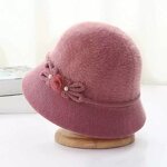 Ladies Bucket Hat Supplier - HZM-61103 Vintage Cloche Fedora