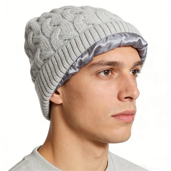 Cashmere Toque Supplier - HZM-23405 Satin Lined Winter Hats
