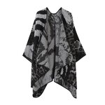 Hooded Cloak Manufacturer - HZW-25057 Fashion Women Tiger Skin
