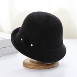Ladies Bucket Hat Supplier - HZM-61103 Vintage Cloche Fedora