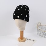 Rhinestones Beanie Supplier - HZM-25622 Winter Warm Thick Knit