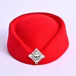 Wool Felt Pill Box Supplier - HZM-61199 Vintage 60s Fascinators