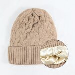Cashmere Toque Supplier - HZM-23405 Satin Lined Winter Hats