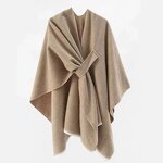 Cashmere Cape Supplier - HZW-24047 Elegant Winter Women