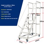 Industrial Ladder Manufacturer - Modern Steel with Wheels