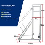 Industrial Ladder Manufacturer - Modern Steel with Wheels