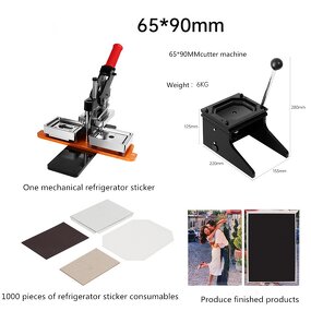Fridge Magnet Machine Manufacturer - Custom 2x3 Inch Kit