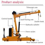 Electric Lifting Crane Supplier - 1-2 Tons Mobile Hydraulic