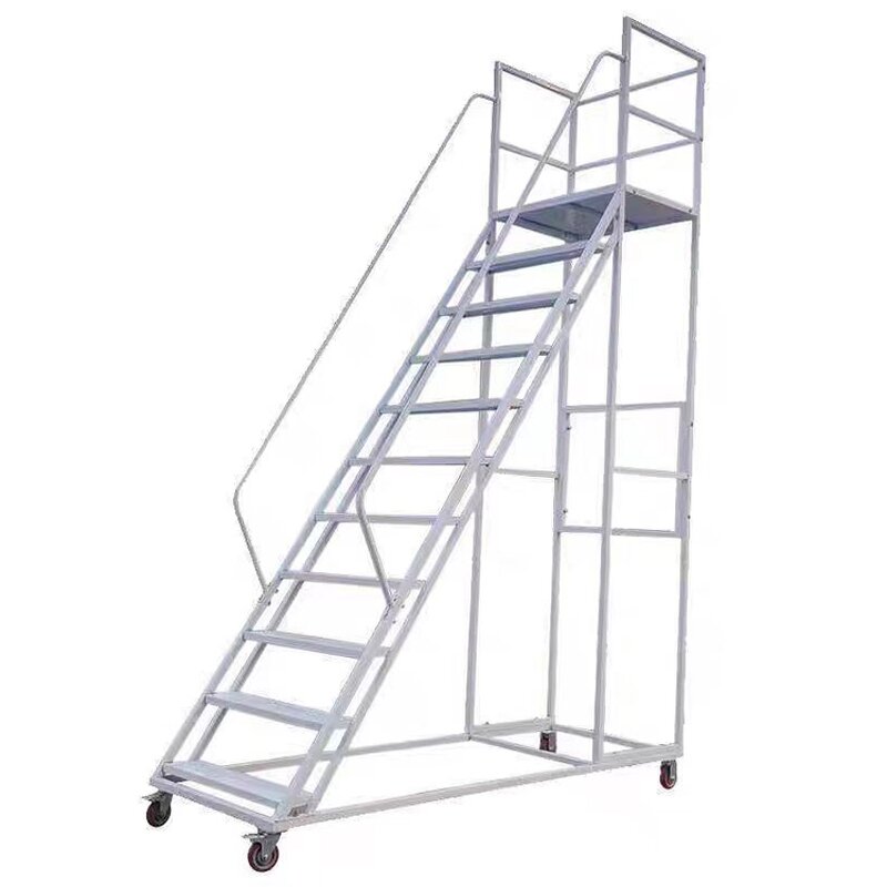 Industrial Ladder Manufacturer - Modern Steel with Wheels
